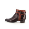 bottines marron foncé en cuir
